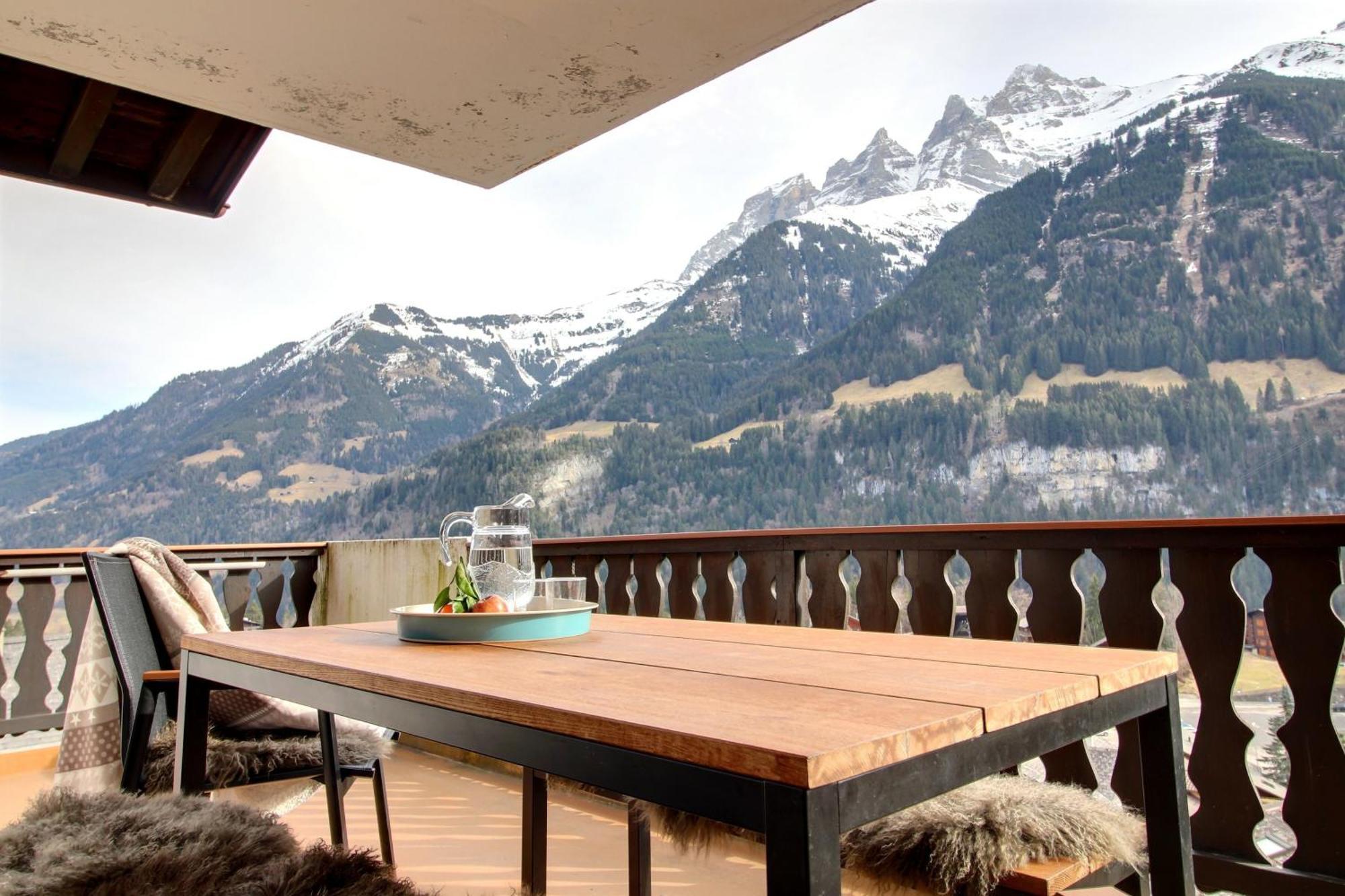 Neige & Soleil 15 Central, Terrasse & View Apartment Champery Exterior photo