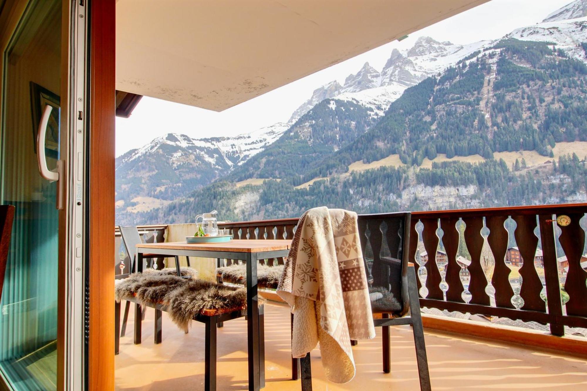 Neige & Soleil 15 Central, Terrasse & View Apartment Champery Exterior photo